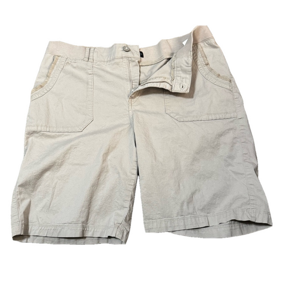 Lee Platinum Label EST 1889 Tan Shorts Women Size 16 Medium - Picture 2 of 13